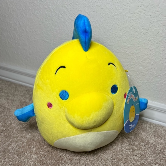 Squishmallows Toys New Disney Flounder Little Mermaid Squishmallow
